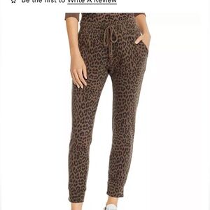 Pistola Animal Print Joggers - Brown and Black
